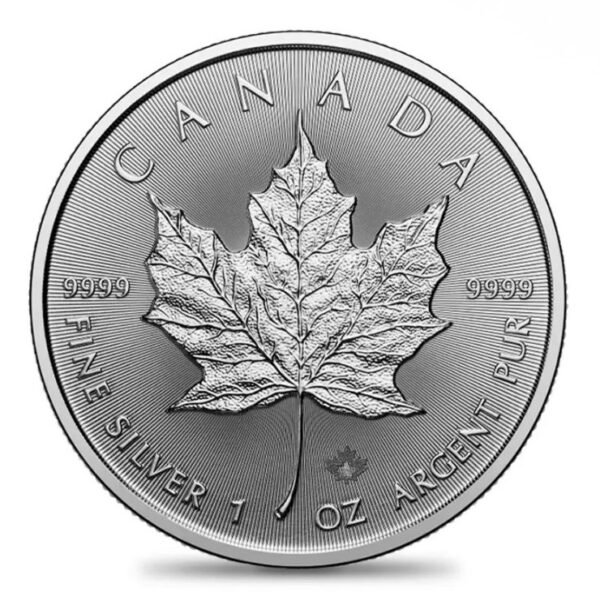 カナダ 2025 メイプルリーフ 5ドル 1オンス 地金型銀貨
