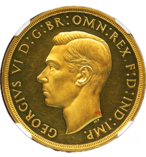 イギリス 1937年 5ポンド プルーフ 金貨