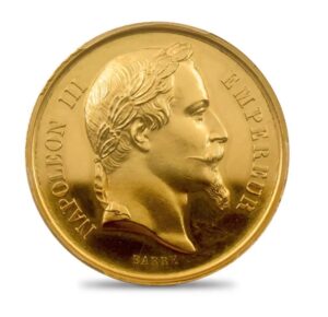 フランス 1869 ナポレオン3世 金メダル PCGS