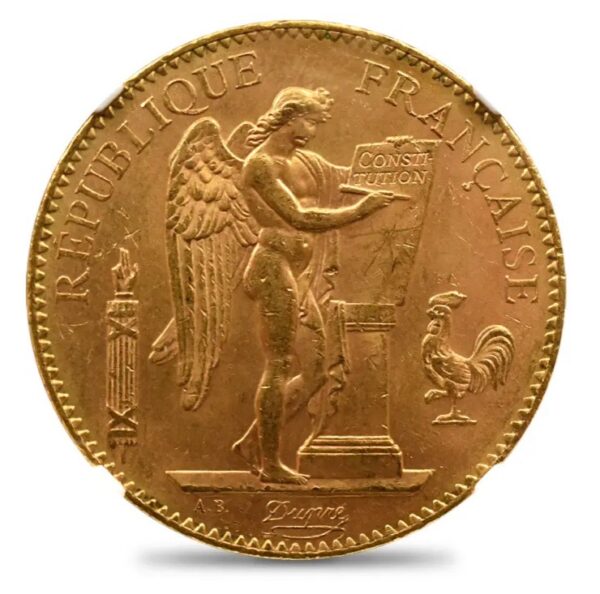 フランス 1911A エンジェル 100フラン金貨 NGC