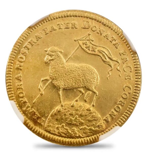 ニュルンベルク 1700 神の子羊 2ダカット金貨 NGC